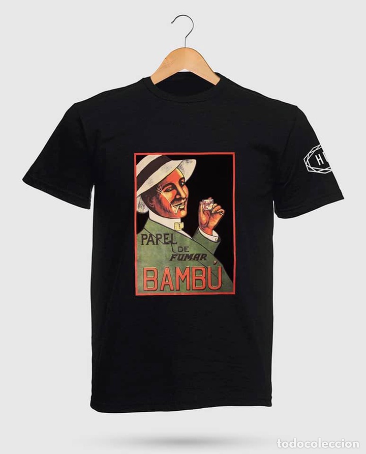 Vintage: Camiseta papel de fumar Bamb&uacute; - Foto 1