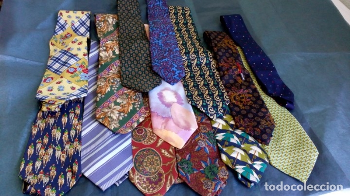 magnífica colección de 14 corbatas vintage - Compra venta en