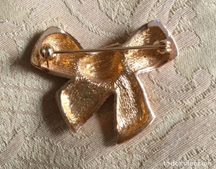 Vintage: BROCHE, ALFILER VINTAGE CON FORMA DE LAZO - Foto 4