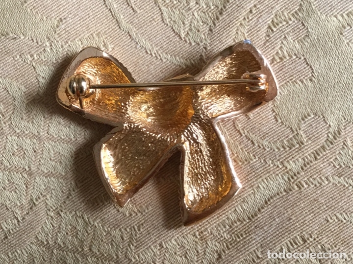 Vintage: BROCHE, ALFILER VINTAGE CON FORMA DE LAZO - Foto 5