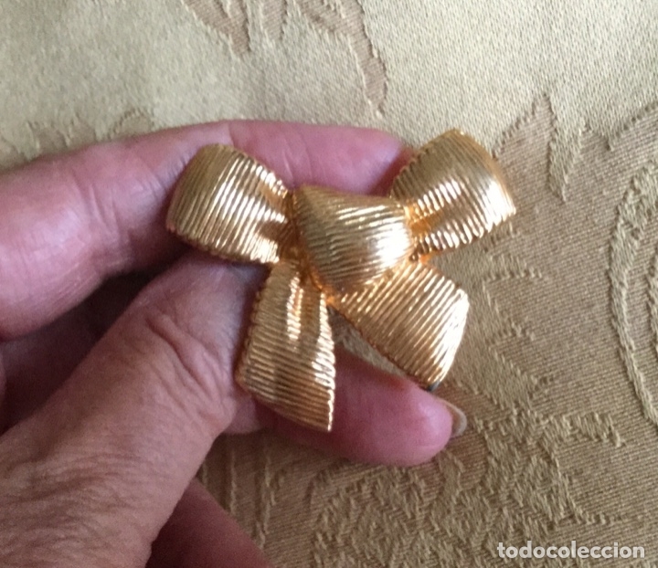 Vintage: BROCHE, ALFILER VINTAGE CON FORMA DE LAZO - Foto 6