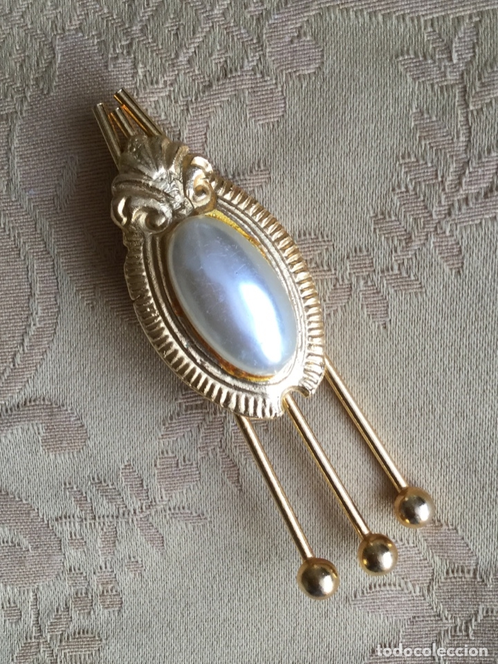 Vintage: BROCHE VINTAGE CON PERLA CENTRAL - Foto 4