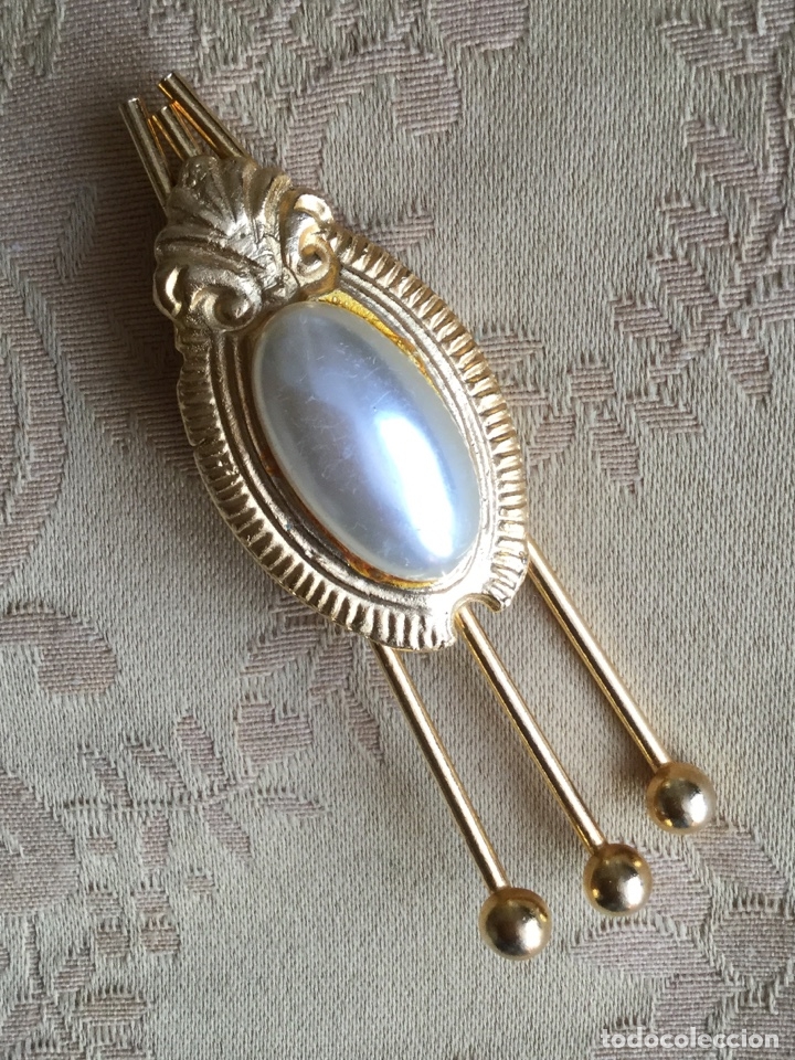 Vintage: BROCHE VINTAGE CON PERLA CENTRAL - Foto 5