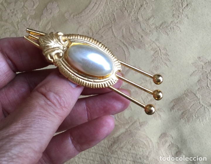 Vintage: BROCHE VINTAGE CON PERLA CENTRAL - Foto 8
