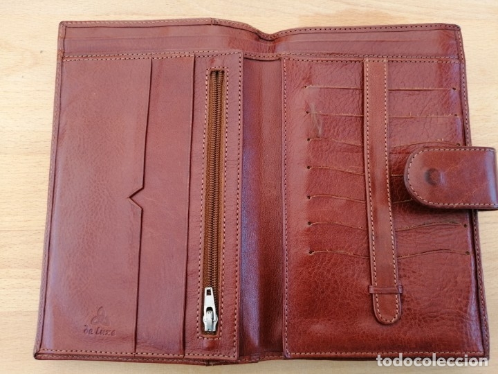 Vintage: Cartera monedero de cuero - Foto 1