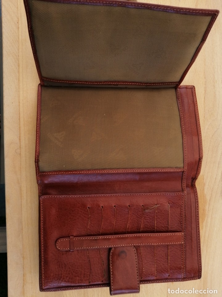 Vintage: Cartera monedero de cuero - Foto 3