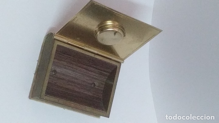Vintage: caja libro joyero con term&oacute;metro - Foto 4