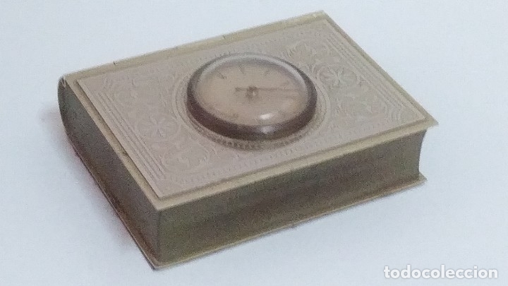Vintage: caja libro joyero con term&oacute;metro - Foto 8
