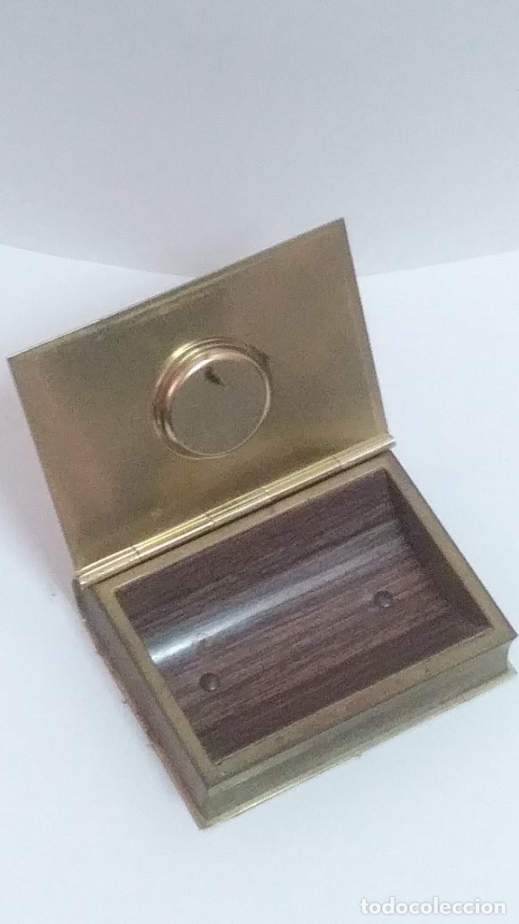 Vintage: caja libro joyero con term&oacute;metro - Foto 9