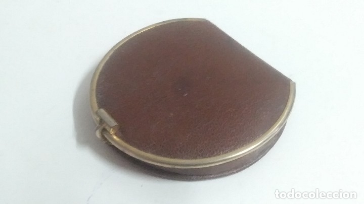 Vintage: antigua polvera forrada - Foto 1