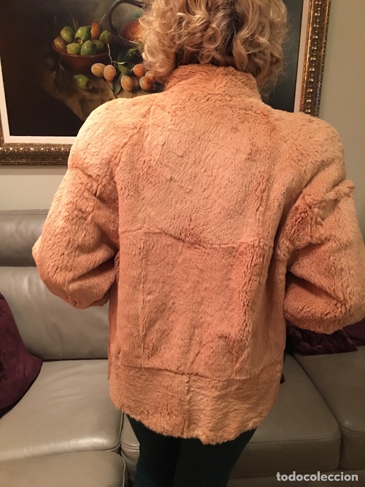 Vintage: Chaqueta de vis&oacute;n rasado camel - Foto 2