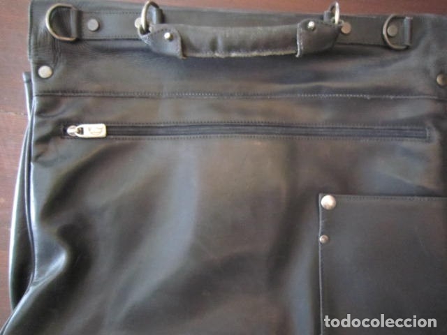 Vintage: Maletin piel negra - Foto 4