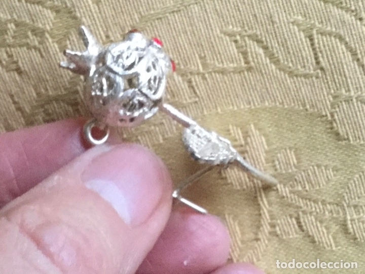 Vintage: BROCHE VINTAGE DE FILIGRANA CON FORMA DE GRANADA - Foto 5