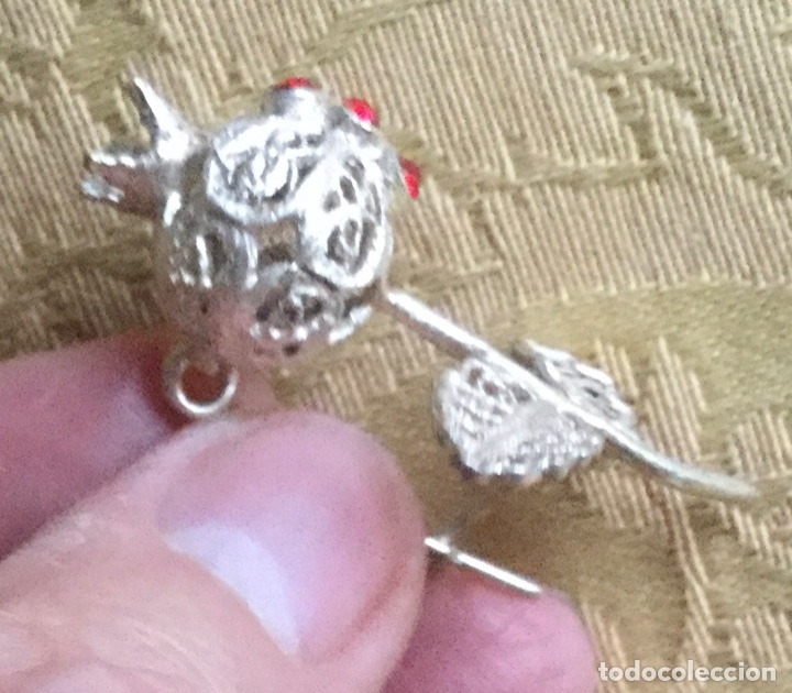 Vintage: BROCHE VINTAGE DE FILIGRANA CON FORMA DE GRANADA - Foto 6