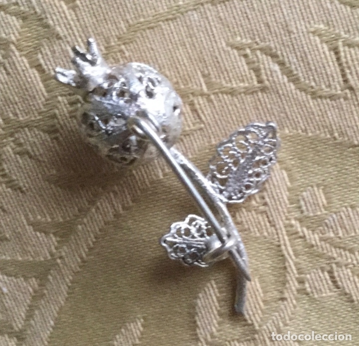 Vintage: BROCHE VINTAGE DE FILIGRANA CON FORMA DE GRANADA - Foto 7
