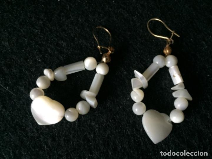 Vintage: Pendientes de n&aacute;car - Foto 1