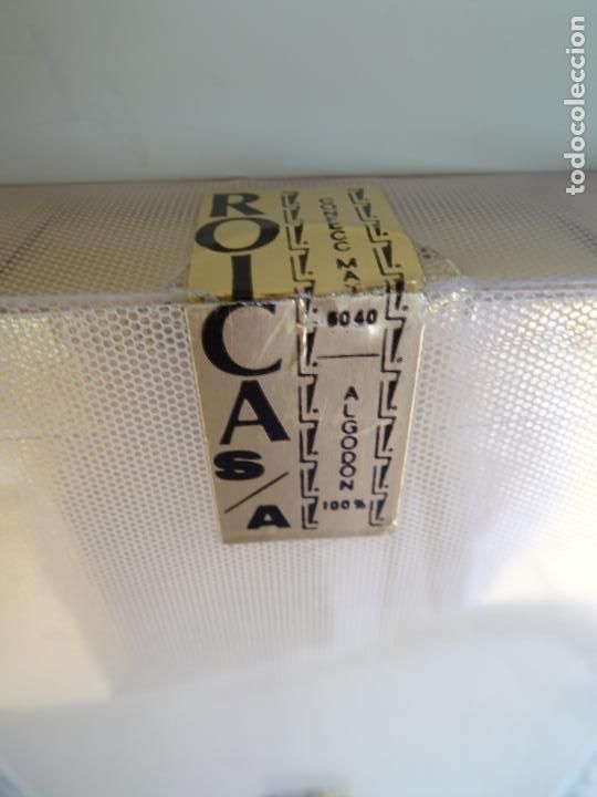 Vintage: CAJA DE 2 PA&Ntilde;UELOS DE ALGODON MARCA ROICAS CONFECCI&Oacute;N MAY - Foto 3