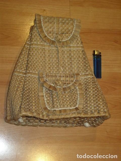 Vintage: MOCHILA DE JUNCOS ARTESANAL.SIN USO. - Foto 2