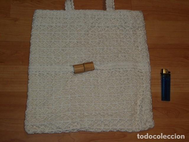 Vintage: BOLSO DE HILO DE ALGODON,SIN USO. - Foto 2