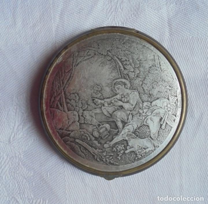 Vintage: Vintage polvera metal/caray - Foto 1