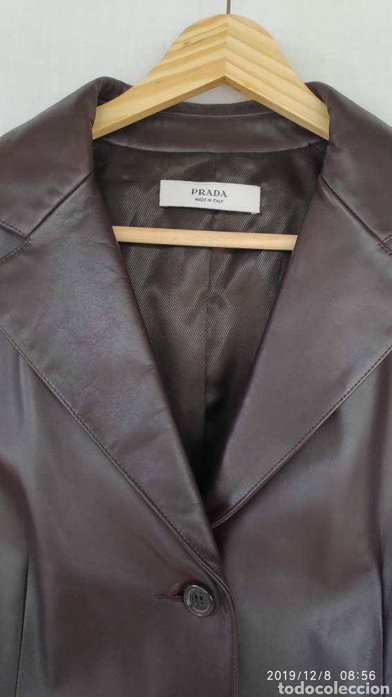 Vintage: CHAQUETA PRADA DE PIEL - Talla 44 - Foto 4
