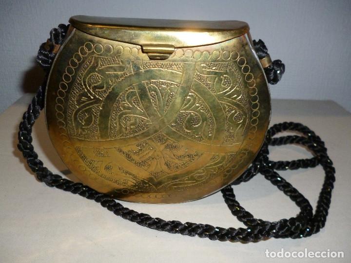 Vintage: BOLSO &Aacute;RABE COBRE GRABADO - Foto 1