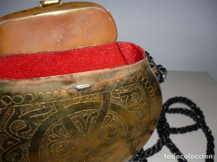 Vintage: BOLSO &Aacute;RABE COBRE GRABADO - Foto 2