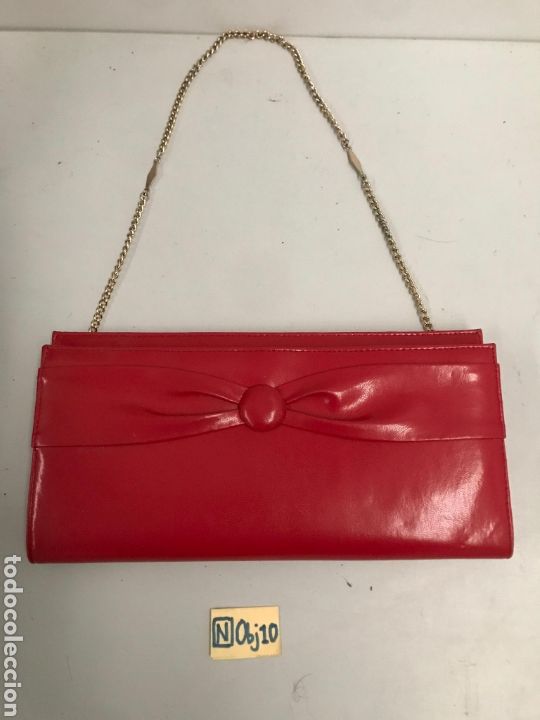 Vintage: Antiguo bolso retro de cuero - Foto 1
