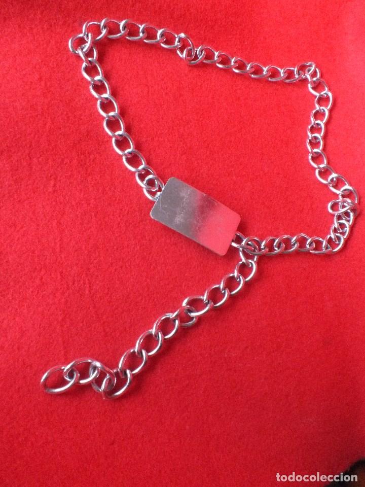 Vintage: CINTUR&Oacute;N DE CHAPA Y CADENA PLATEADA - Foto 1