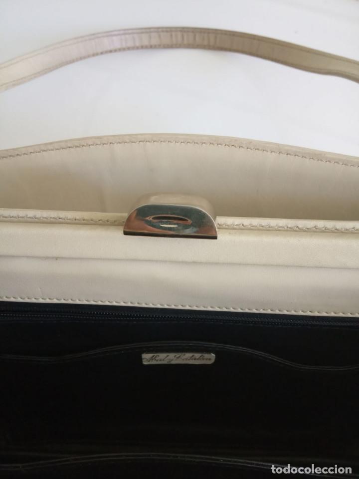 Vintage: Bolso beige piel de Abad y Catal&aacute;n - Foto 3