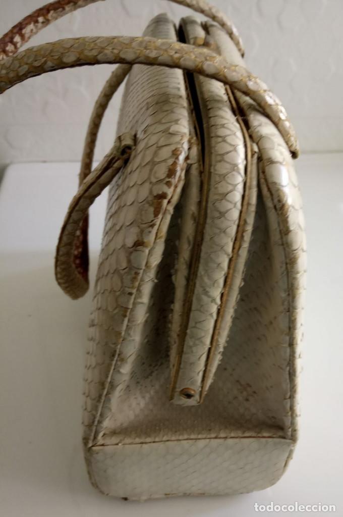 Vintage: Bolso blanco piel - Foto 2
