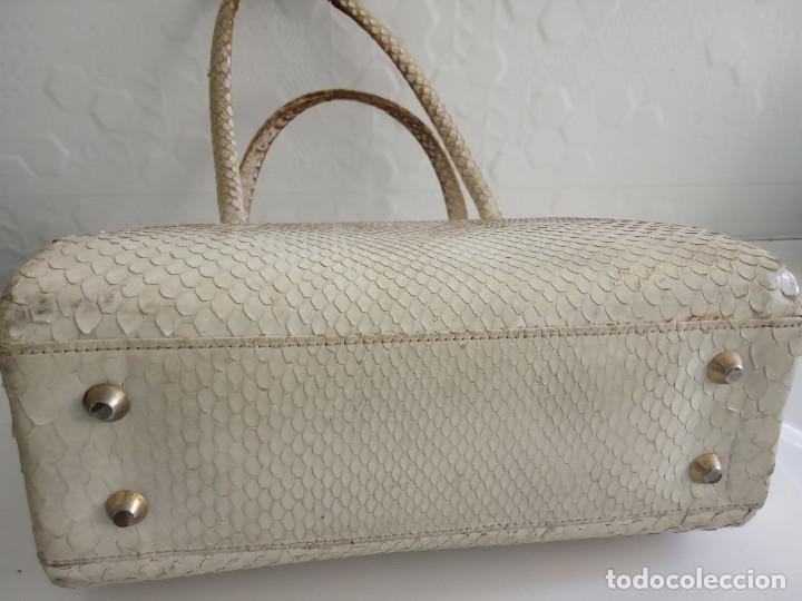 Vintage: Bolso blanco piel - Foto 4