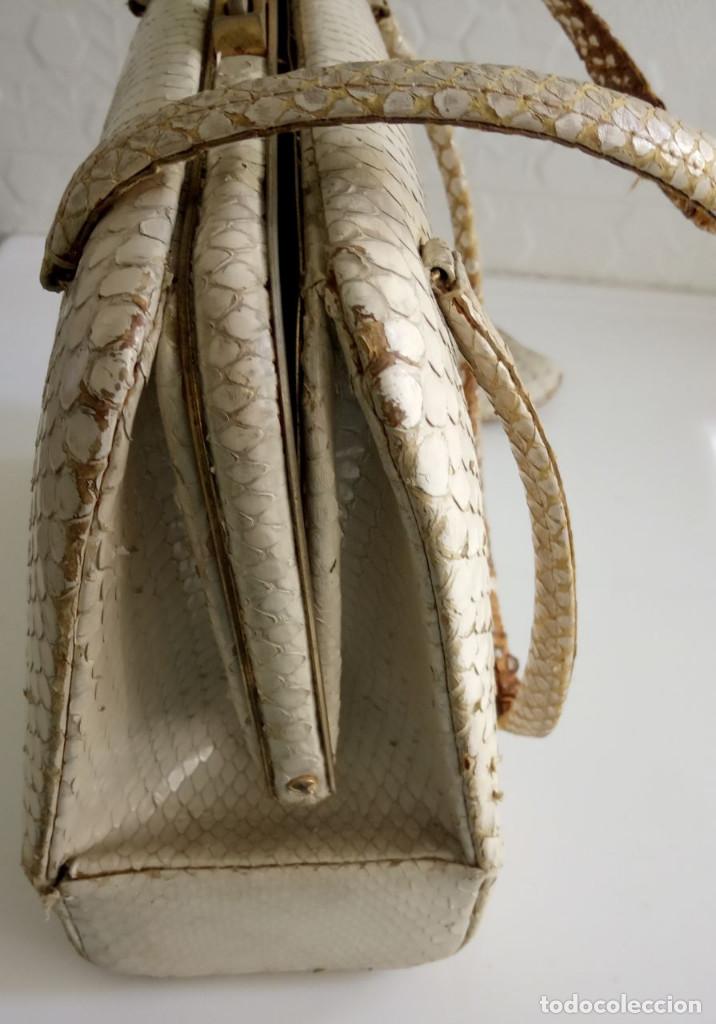 Vintage: Bolso blanco piel - Foto 5