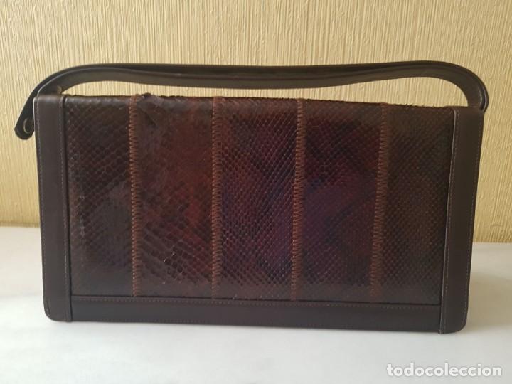 Vintage: Bolso tipo cluch piel de serpiente - Foto 3
