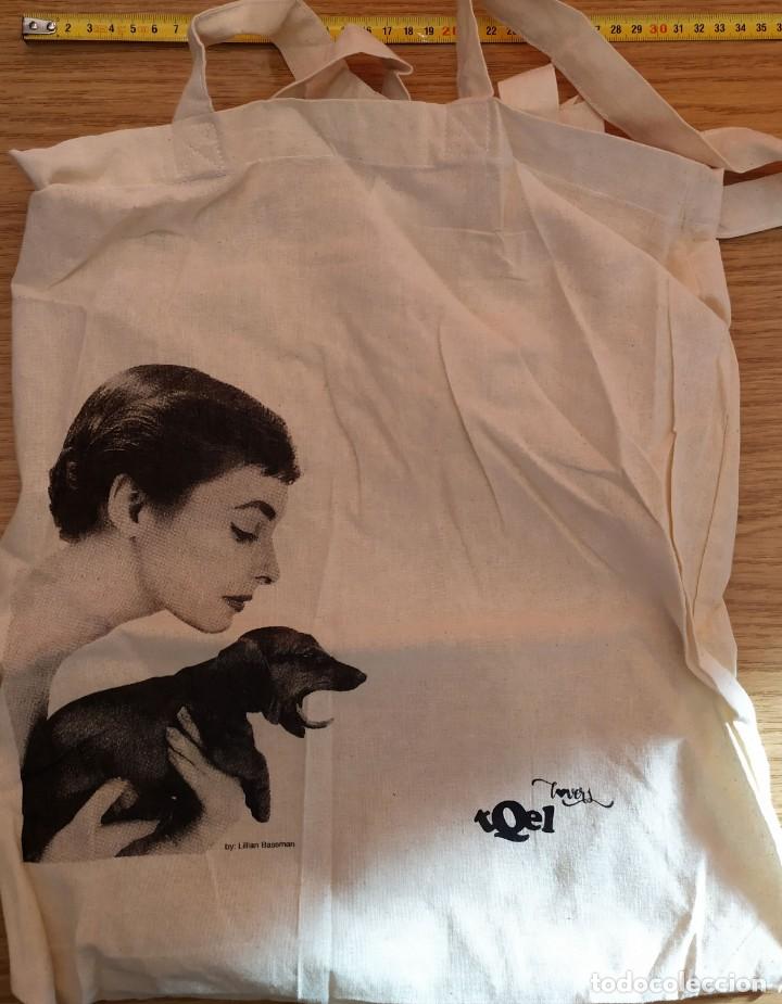 Vintage: BOLSA TELA MUJER PERRO PERFIL - Foto 2