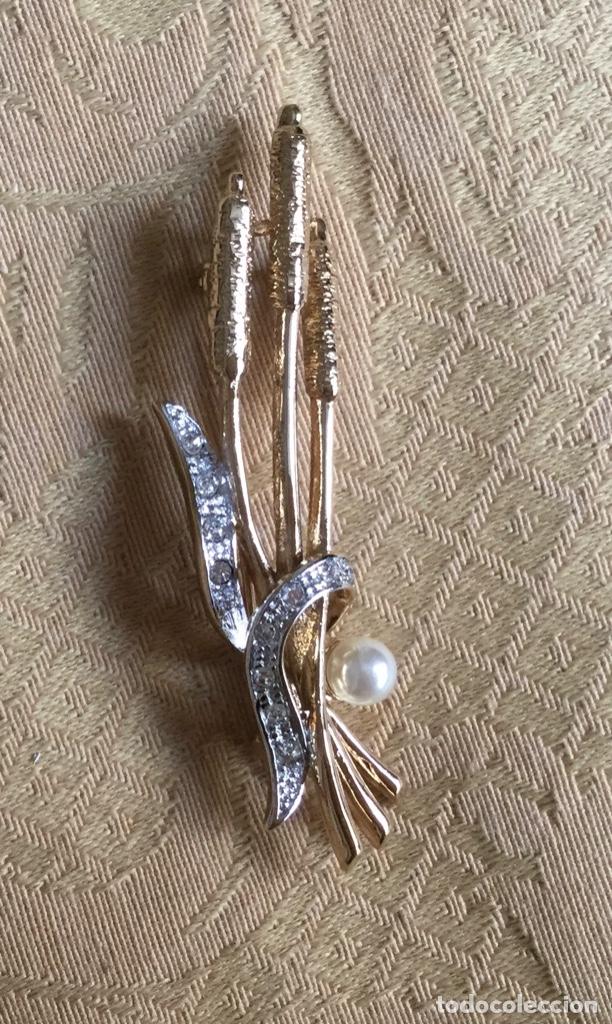 Vintage: BROCHE VINTAGE RAMO DE JUNCOS - Foto 2