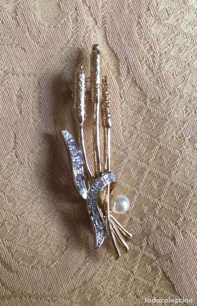 Vintage: BROCHE VINTAGE RAMO DE JUNCOS - Foto 3