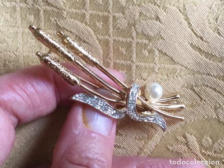 Vintage: BROCHE VINTAGE RAMO DE JUNCOS - Foto 6