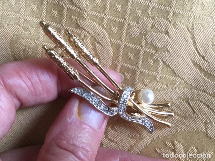 Vintage: BROCHE VINTAGE RAMO DE JUNCOS - Foto 7