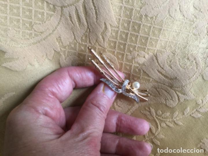 Vintage: BROCHE VINTAGE RAMO DE JUNCOS - Foto 8