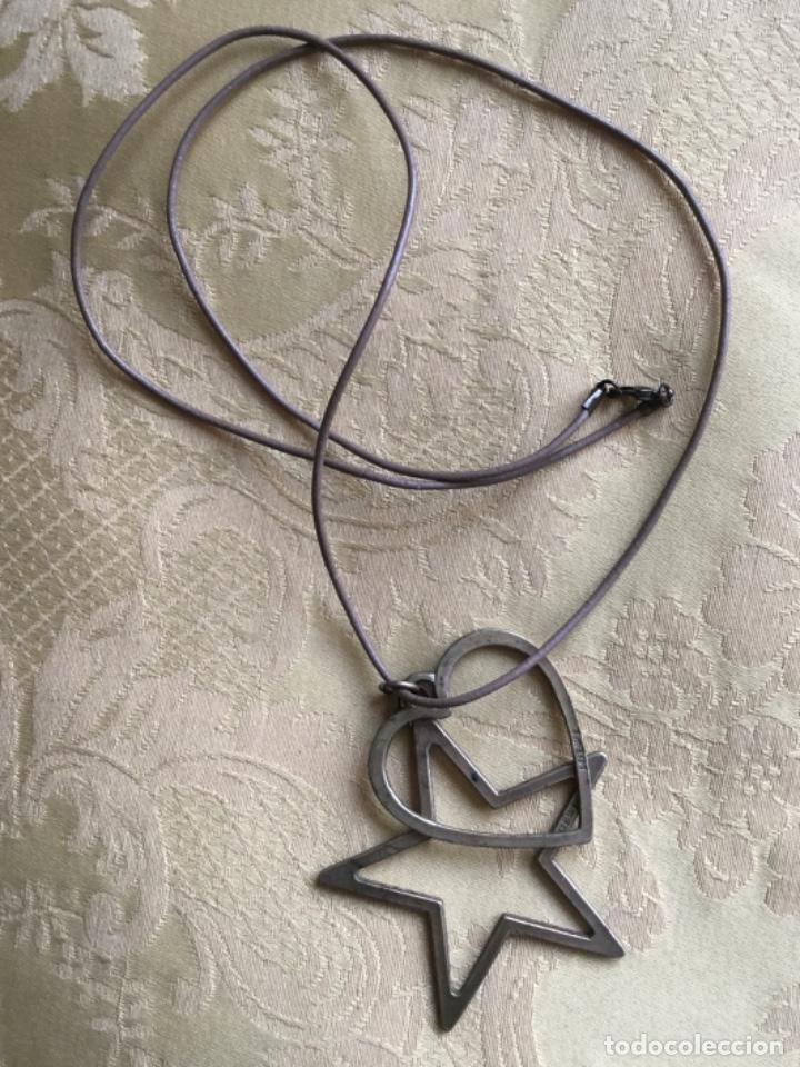 Vintage: COLLAR CON COLGANTE LOEWE CORAZ&Oacute;N Y ESTRELLA - Foto 2