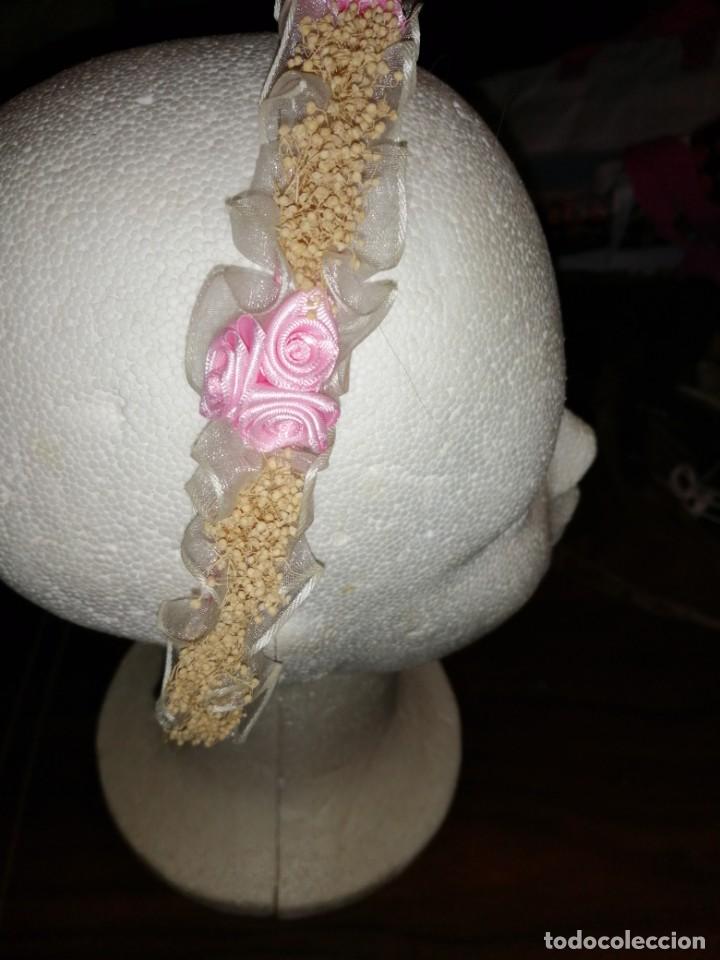 Vintage: Diadema artesanal rosa - Foto 5