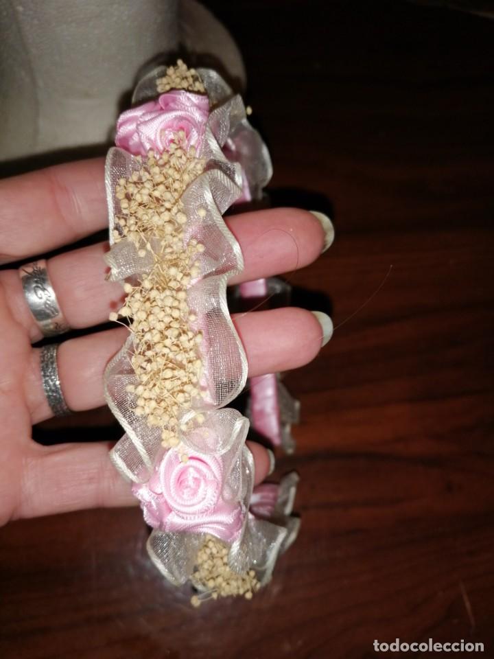 Vintage: Diadema artesanal rosa - Foto 7