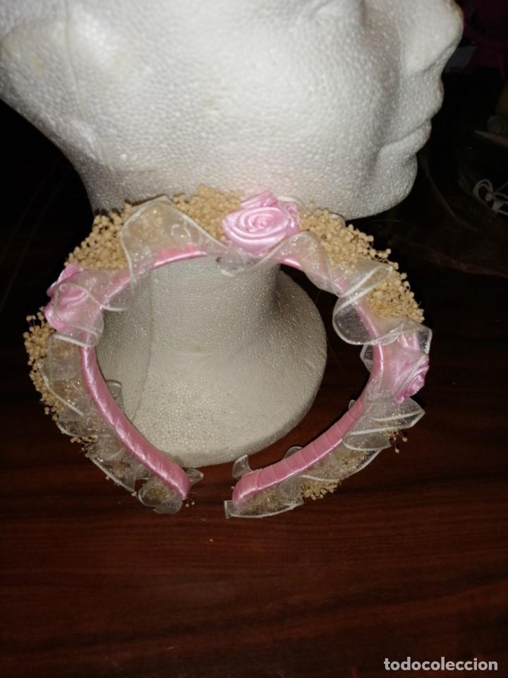 Vintage: Diadema artesanal rosa - Foto 8