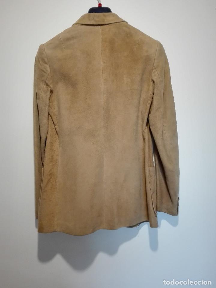 Vintage: Chaqueta serraje marron - Foto 2