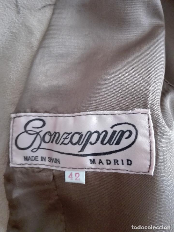 Vintage: Chaqueta serraje marron - Foto 3