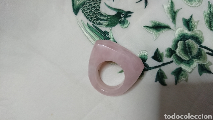 Vintage: ANILLO DE CUARZO ROSA - Foto 1