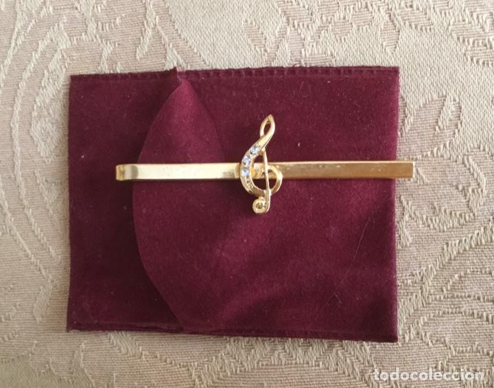 Vintage: ALFILER DE CORBATA VINTAGE CLAVE DE SOL - Foto 4