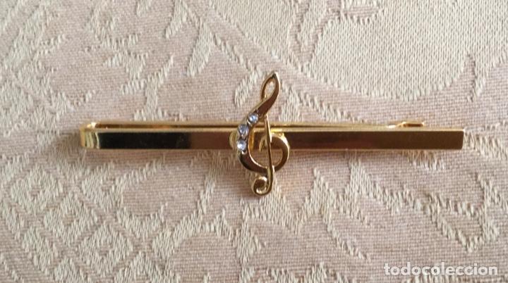 Vintage: ALFILER DE CORBATA VINTAGE CLAVE DE SOL - Foto 1