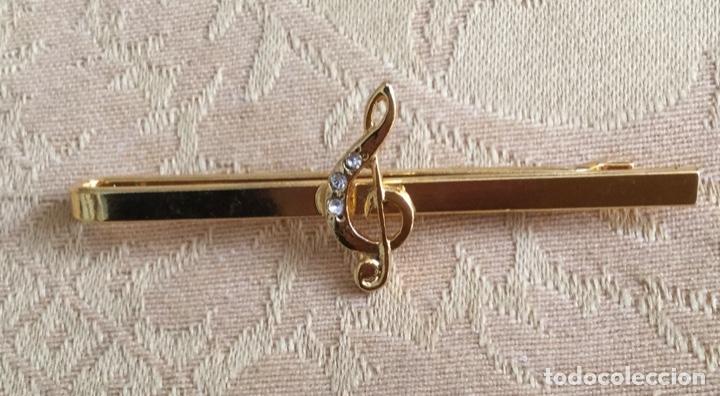 Vintage: ALFILER DE CORBATA VINTAGE CLAVE DE SOL - Foto 3